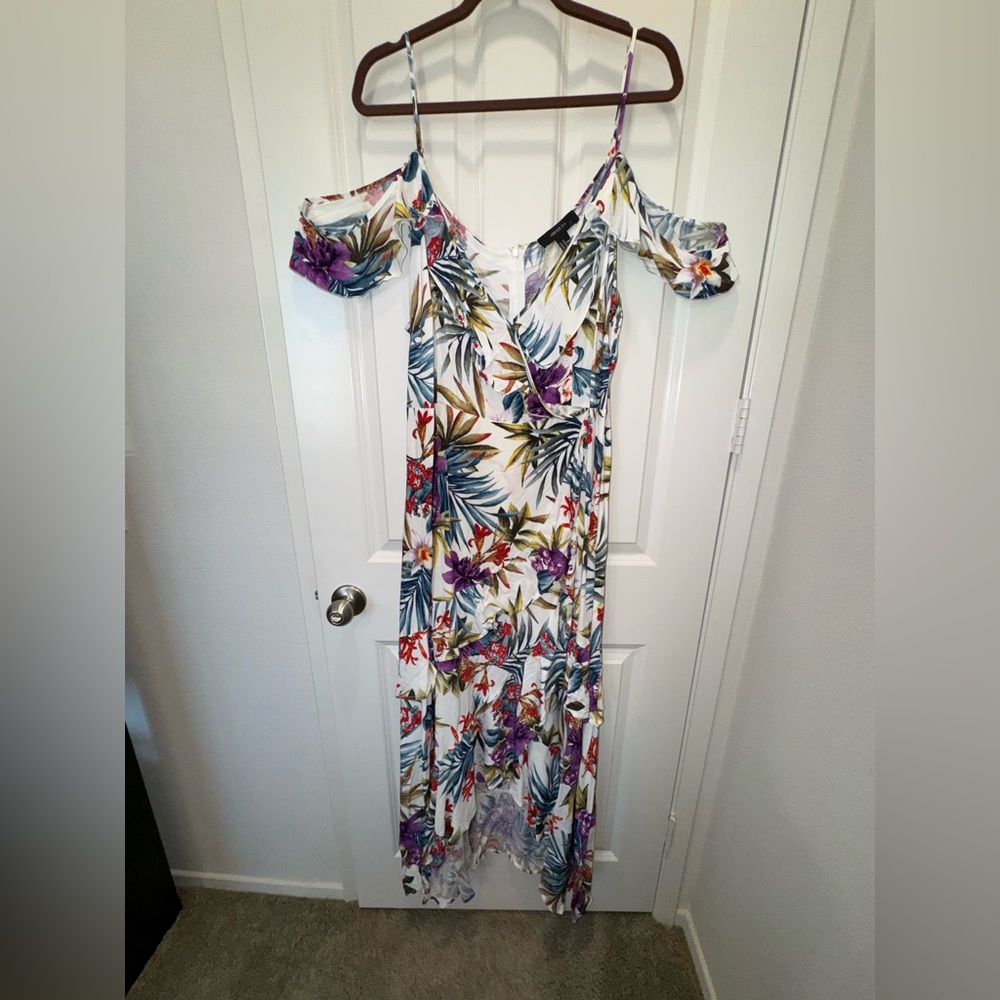 Floral Off-Shoulder Maxi Dress